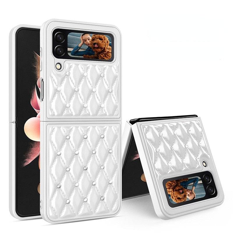 Rhomboid Pattern Case For Samsung Z Flip 3 - Premium Mobile Phone Cases from Dressmycell.com - Just $20.00! Shop now at Dressmycell.com Rhomboid Pattern Case For Samsung Z Flip 3 - Premium Mobile Phone Cases from Dressmycell.com - Just $20.00! Shop now at Dressmycell.com